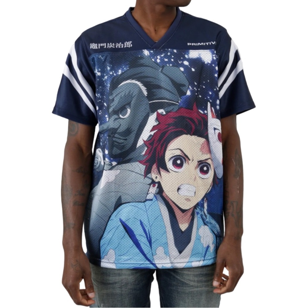 NWT Primitive x Demon Slayer Tanjiro Mesh Jersey - Picture 3 of 7